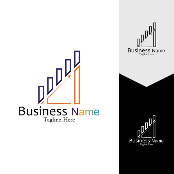 Business Marketing Und Finanzen Vektor Logo Konzept Vorlage Design — Stockvektor