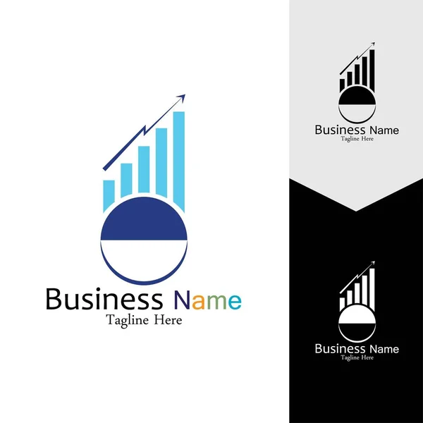 Business Marketing Finance Vektorové Logo Design Šablony — Stockový vektor