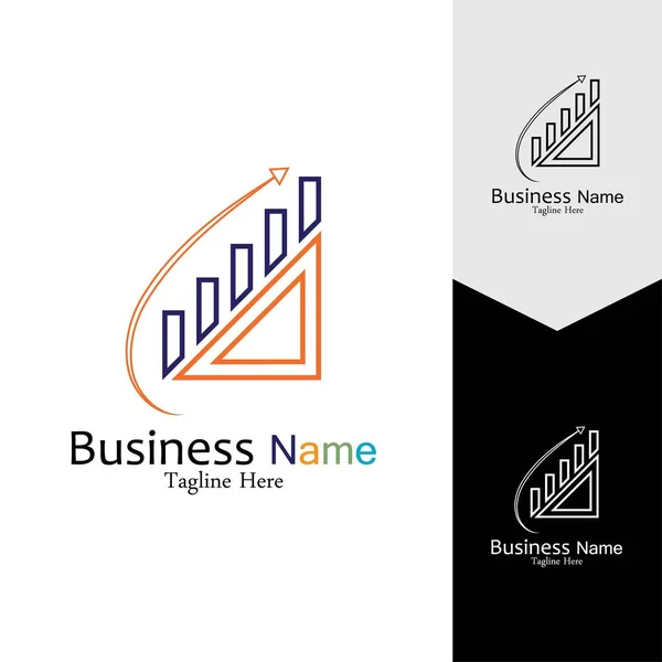 Бизнес Маркетинг Финансы Векторный Дизайн Логотипа Шаблона — стоковый вектор