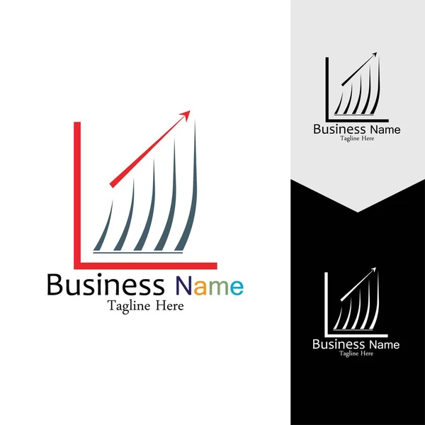 Business Marketing Finance Vektorové Logo Design Šablony — Stockový vektor