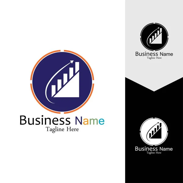 Business Marketing Und Finanzen Vektor Logo Konzept Vorlage Design — Stockvektor
