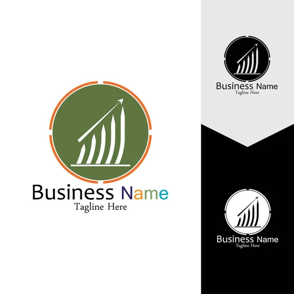Business Marketing Finanza Vettoriale Logo Concept Template Design — Vettoriale Stock