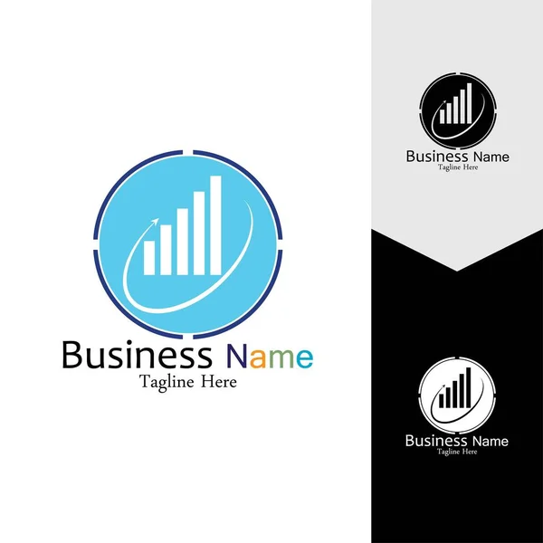 Business Marketing Finance Vektorové Logo Design Šablony — Stockový vektor