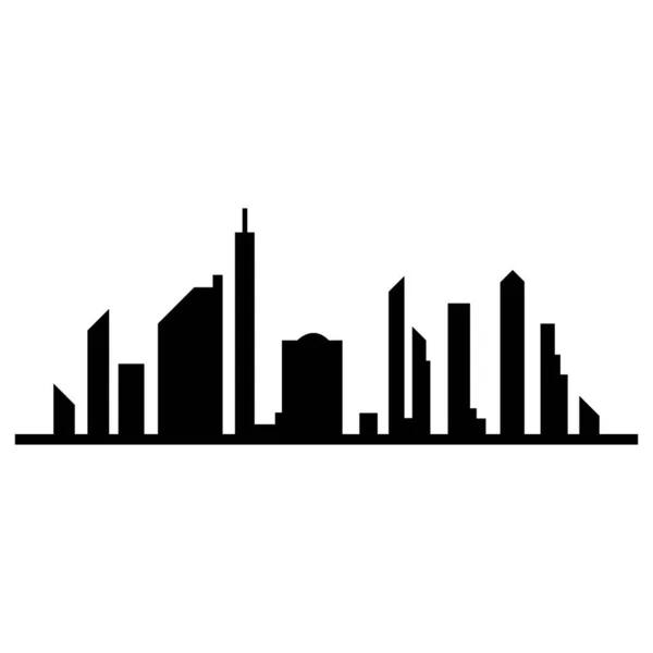 Modern City Skyline Vektor Symbol Hintergrund lizenzfreie Stockvektoren