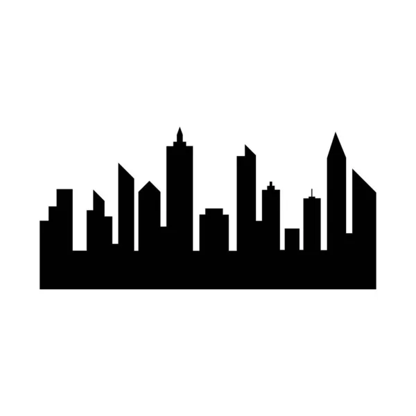 Modern City Skyline Vector Icon Background — Stock vektor