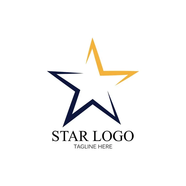 Star Icon Sablon Vektor Illusztráció Tervezés — Stock Vector