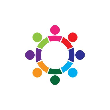 Topluluk, ağ ve sosyal simge tasarım şablonu