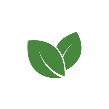Yeşil ağaç yaprağı ekoloji doğa elementi vektörü logoları
