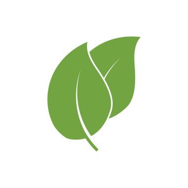 Yeşil ağaç yaprağı ekoloji doğa elementi vektörü logoları
