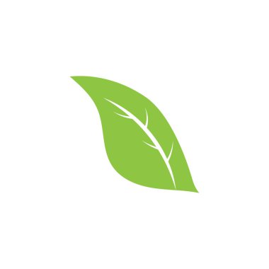 Yeşil ağaç yaprağı ekoloji doğa elementi vektörü logoları