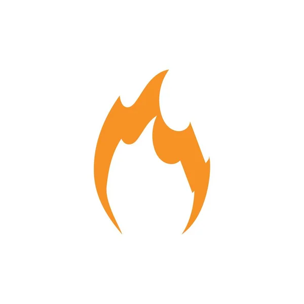 Tűz Logó Vektor Ikon Illusztráció — Stock Vector