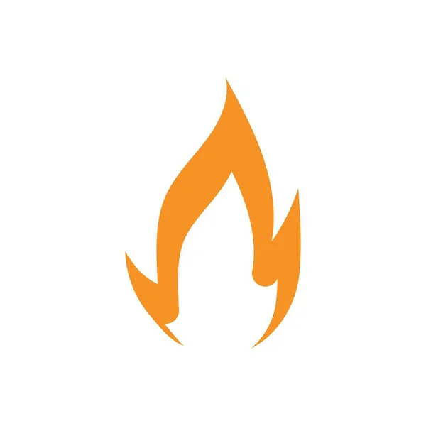 Fire Logo Vector Icon Illustration — Stock Vector