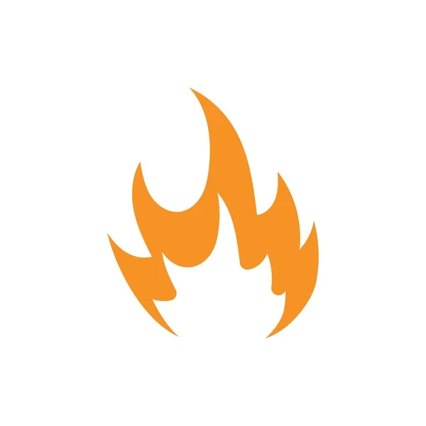 Ícone Vetor Logotipo Fogo Ilustração —  Vetores de Stock