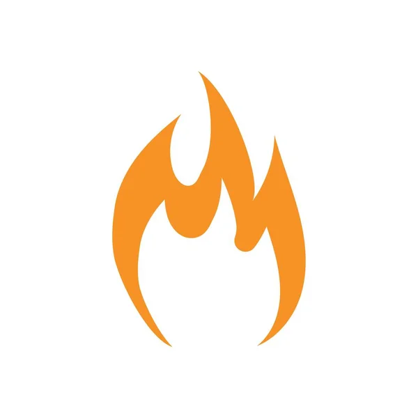 Ícone Vetor Logotipo Fogo Ilustração —  Vetores de Stock