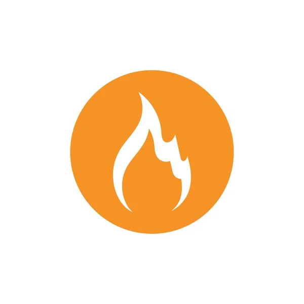 Fire Logo Vector Icon Illustration — Stock Vector