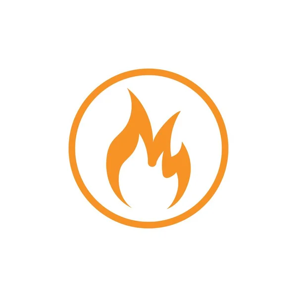 Obrázek Vektorové Ikony Loga Požáru — Stockový vektor