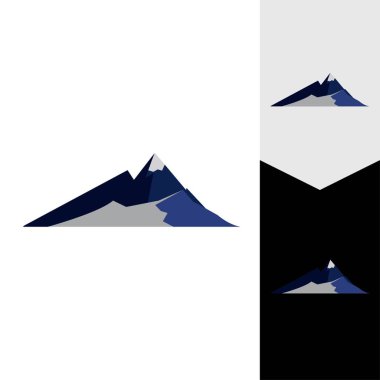 Dağ simgesi Logo Şablonu Vektör illüstrasyon Tasarımı