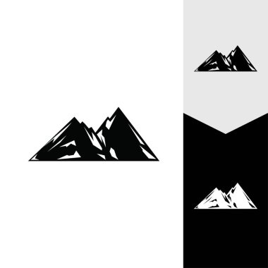 Dağ simgesi Logo Şablonu Vektör illüstrasyon Tasarımı
