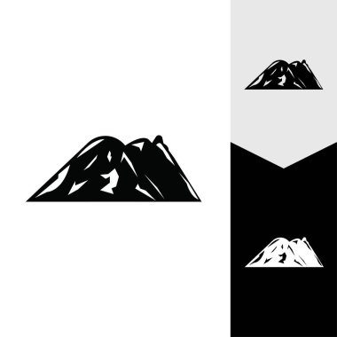 Dağ simgesi Logo Şablonu Vektör illüstrasyon Tasarımı