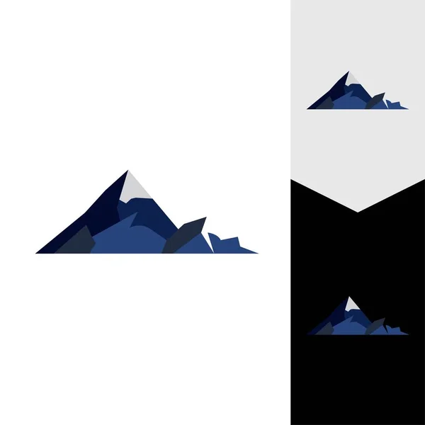 Icône Montagne Logo Modèle Illustration Vectorielle — Image vectorielle