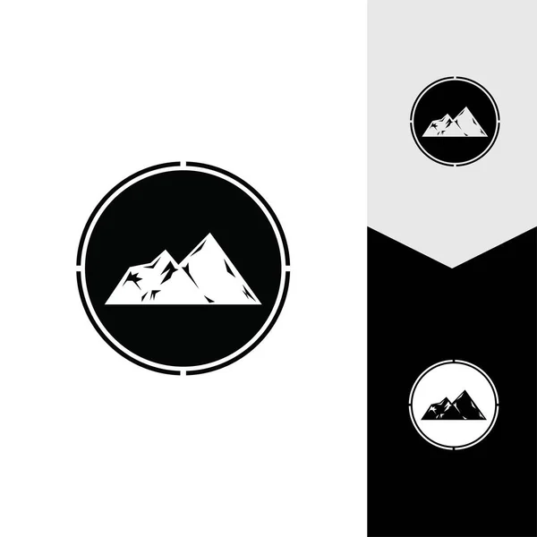 Berg Symbol Logo Vorlage Vektor Illustration Design — Stockvektor