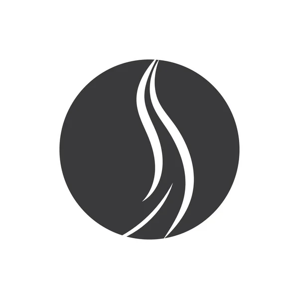 髪の毛のロゴベクトルイラストデザイン — ストックベクタ