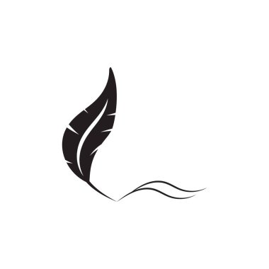 Tüy logo vektör şablonu