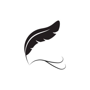 Tüy logo vektör şablonu