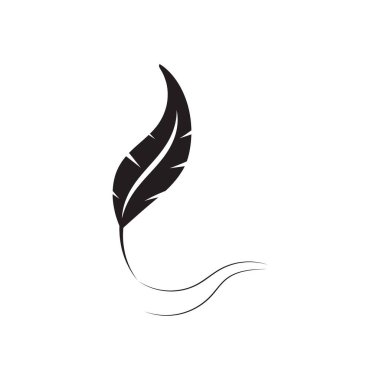 Tüy logo vektör şablonu