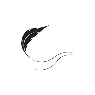 Tüy logo vektör şablonu