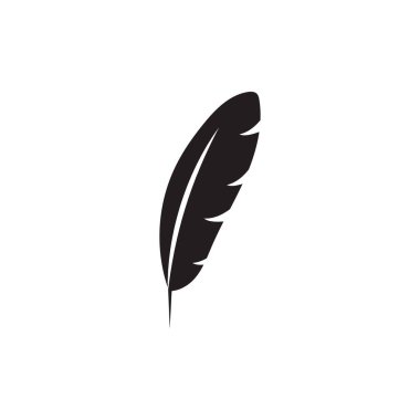 Tüy logo vektör şablonu
