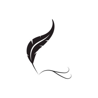 Tüy logo vektör şablonu