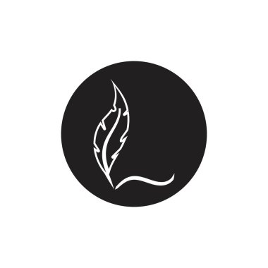 Tüy logo vektör şablonu