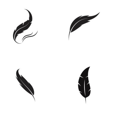 Tüy logo vektör şablonu