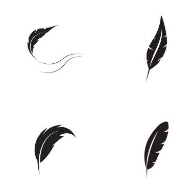 Tüy logo vektör şablonu