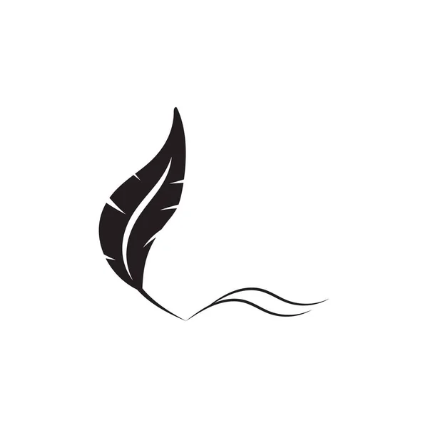 Πρότυπο Διάνυσμα Λογότυπο Φτερό — Διανυσματικό Αρχείο