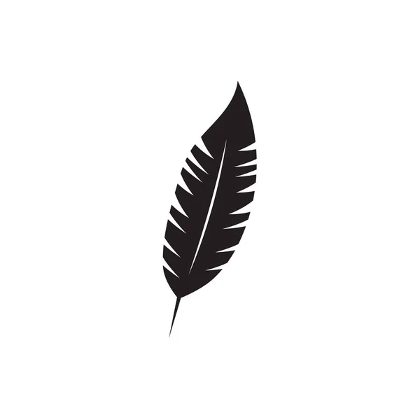 Plantilla Vector Logotipo Pluma — Vector de stock