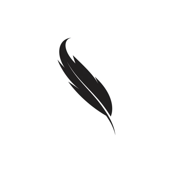 Wzór Wektora Logo Piór — Wektor stockowy