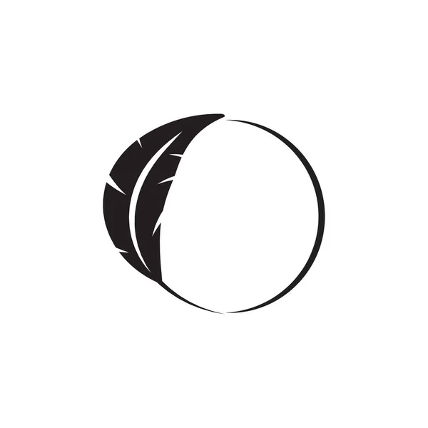Modelo Vetor Logotipo Pena —  Vetores de Stock