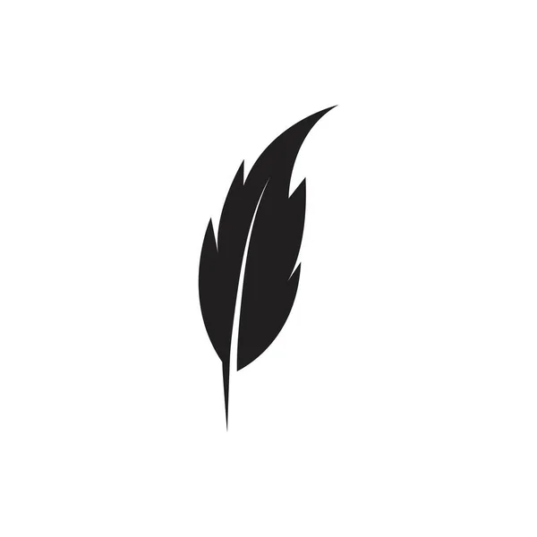 Modello Vettoriale Logo Piuma — Vettoriale Stock