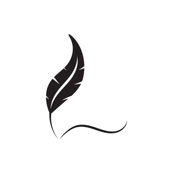 Tüy Logo Vektör Şablonu — Stok Vektör