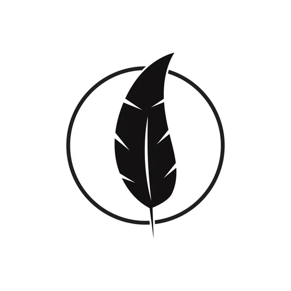 Wzór Wektora Logo Piór — Wektor stockowy