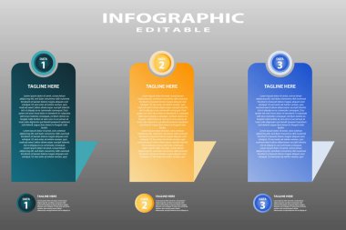infographics için modern tasarım şablonu
