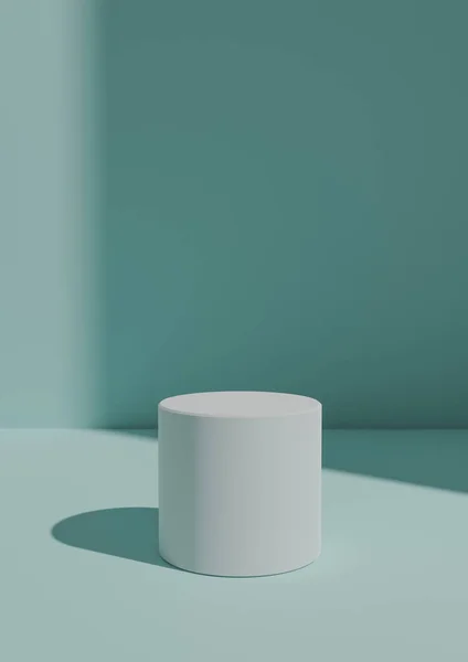 Einfaches Minimales Render Light Pastellblauer Hintergrund Für Produktdisplay Mit Einem — Stockfoto