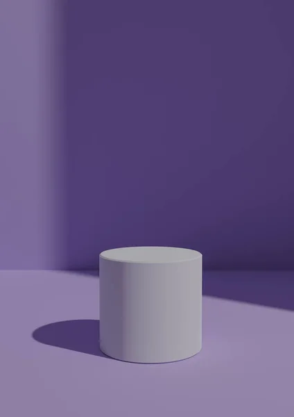 Simple Minimal Render Pastel Fondo Púrpura Para Exhibición Del Producto —  Fotos de Stock