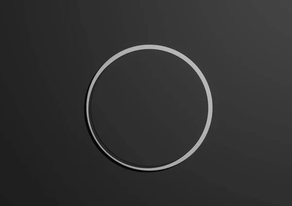 Illustration Black Circle Podium Stand Top View Flat Lay Product — ストック写真