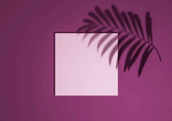 Dark Magenta Purple Render Minimal Simple Top View Flat Lay — 스톡 사진