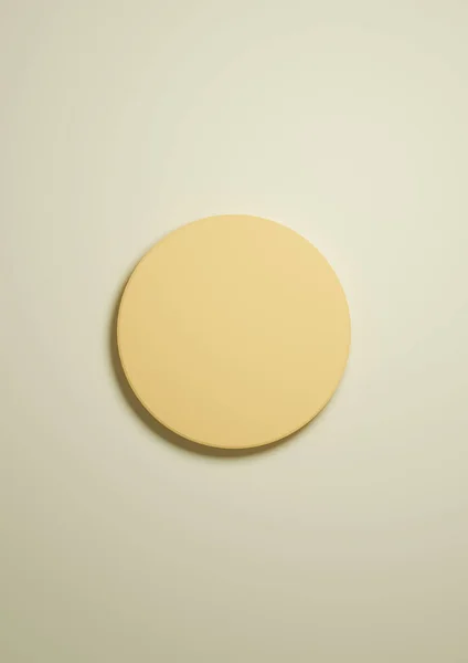 Pastel Light Citrus Yellow Illustration Simple Minimal Product Display Background 스톡 사진