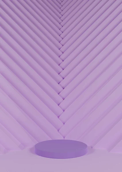 Light Pastel Lavender Purple Rendering Simple Minimal Product Display One — Stock Fotó