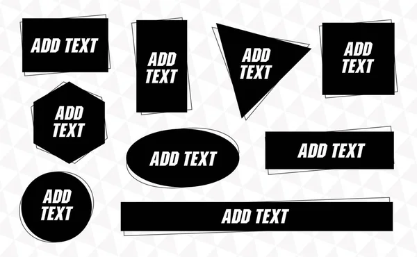 cool modern sokak tarzı afiş etiketi metin eklemek için siyah renk vektörü ayarlandı